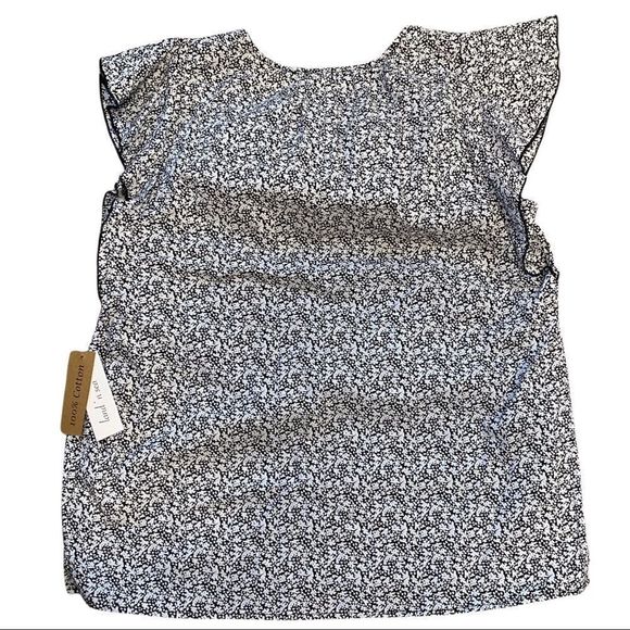 Nwt Bohemian flutter sleeve tassel detail short Sleeve blouse size medium - Picture 4 of 5